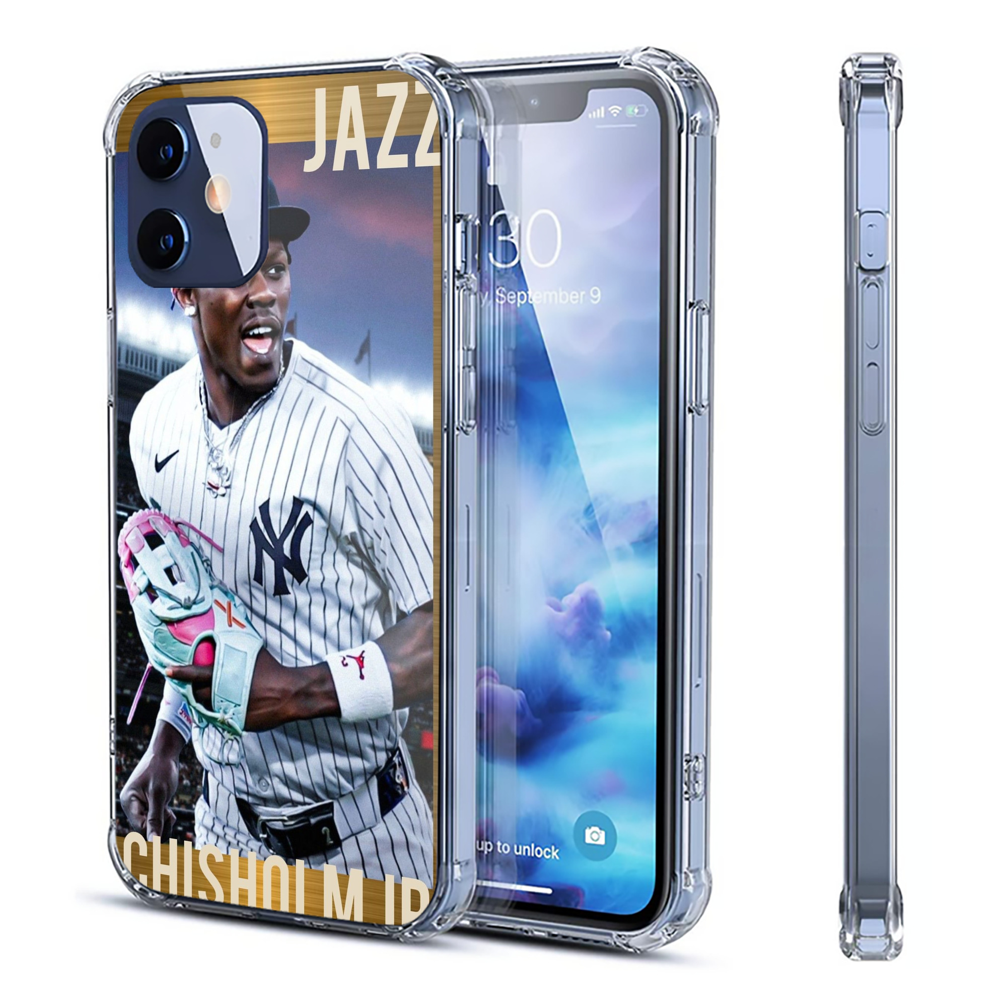 Jazz Chisholm Jr. 44 Clear IPhone 12 Case – Soft TPU With UV Print – Enhanced Drop Protection, Precise Fit, Anti-Fingerprint, Customizable Design, Scratch-Resistant, Yellow-Resistant